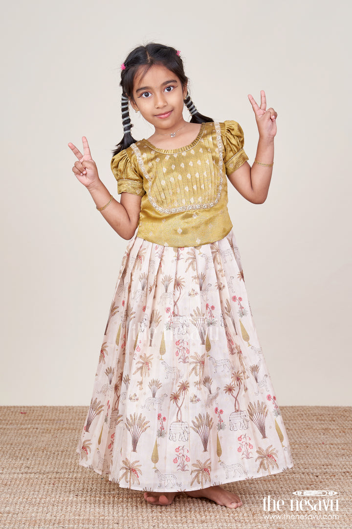 Baby Girl Silk Pattu Pavadai for Traditional Functions and Naming Ceremony