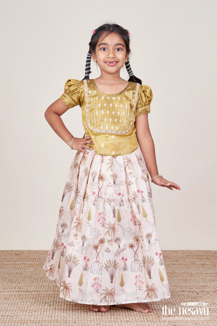 Baby Girl Silk Pattu Pavadai for Traditional Functions and Naming Ceremony
