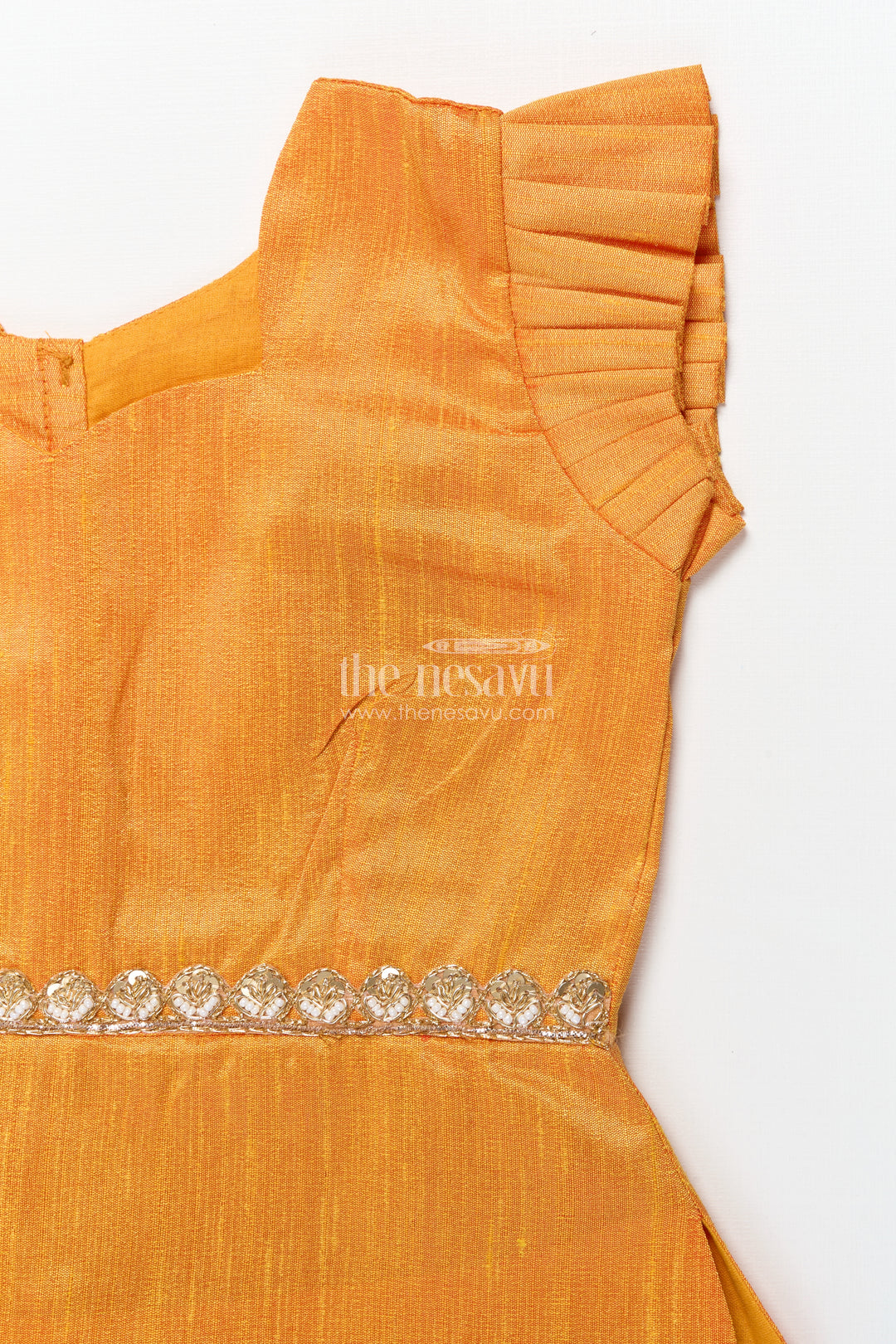 Baby Girl Pattu Pavadai with Animal Border Print for Traditional Functions