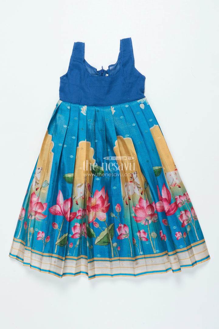 Traditional Pattu Pavadai for Baby Girls for Temple and Cultural Events