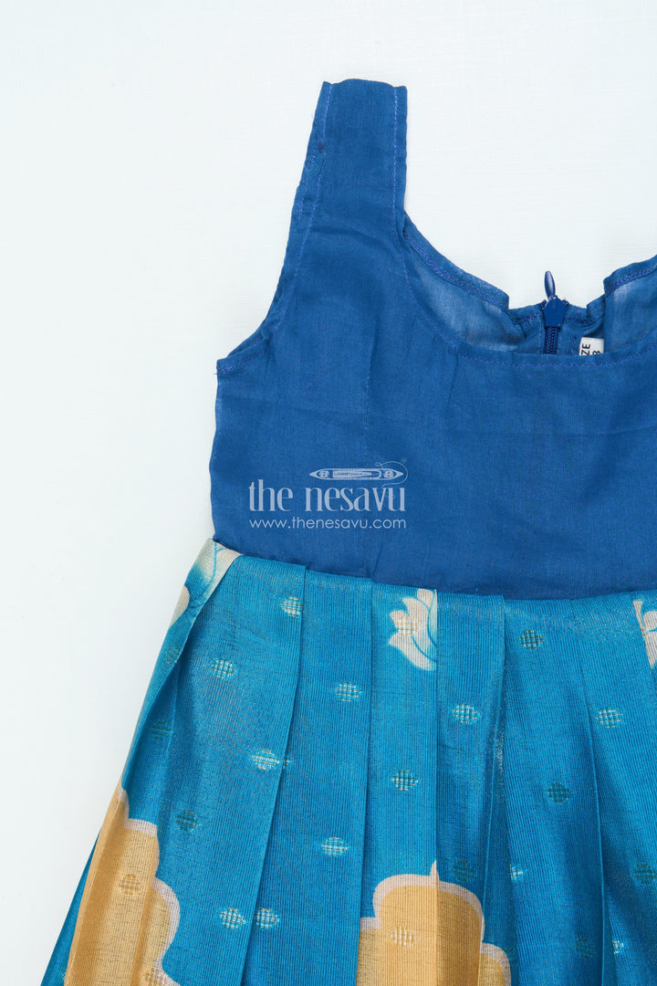 Traditional Pattu Pavadai for Baby Girls for Temple and Cultural Events