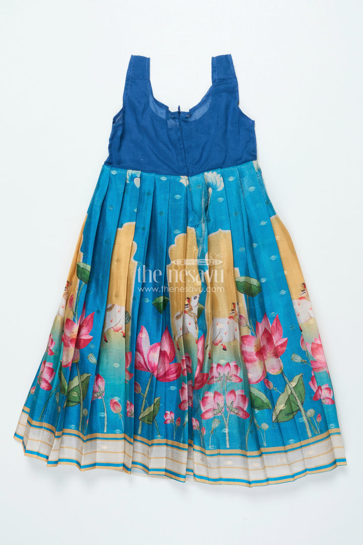 Traditional Pattu Pavadai for Baby Girls for Temple and Cultural Events