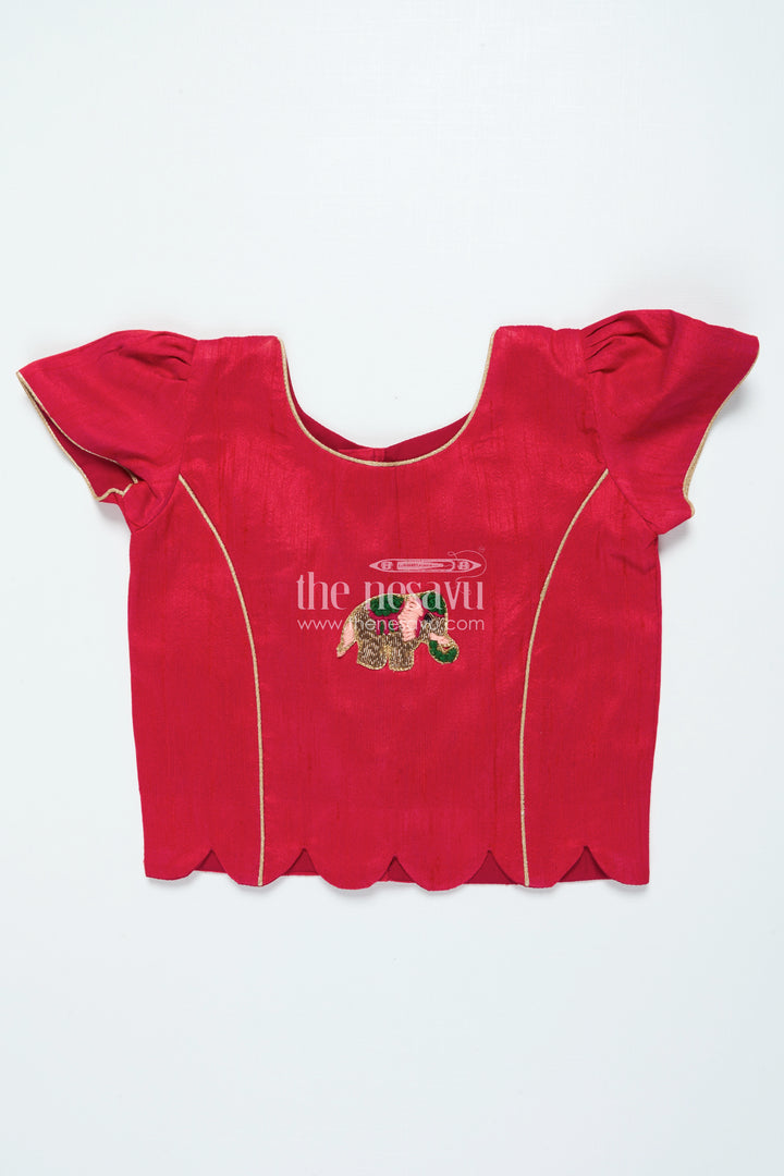 Pattu Pavadai for Toddler Girls for Traditional Festivals and Photoshoots