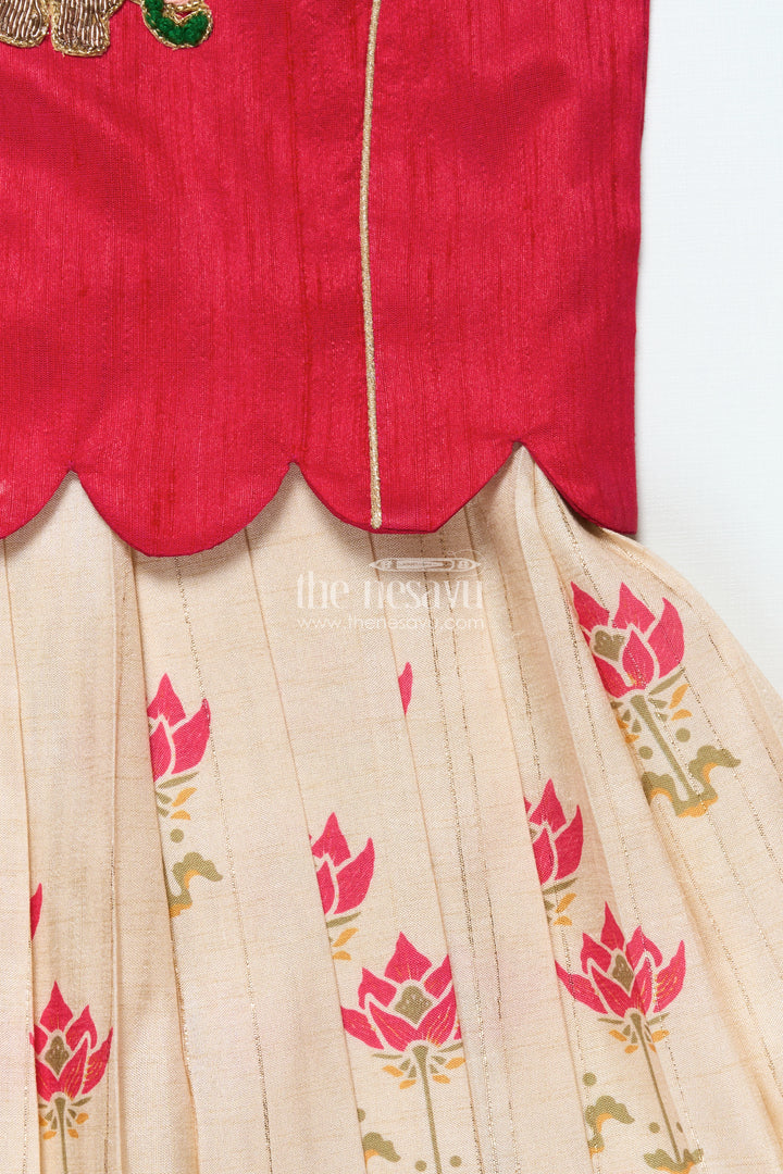Pattu Pavadai for Toddler Girls for Traditional Festivals and Photoshoots