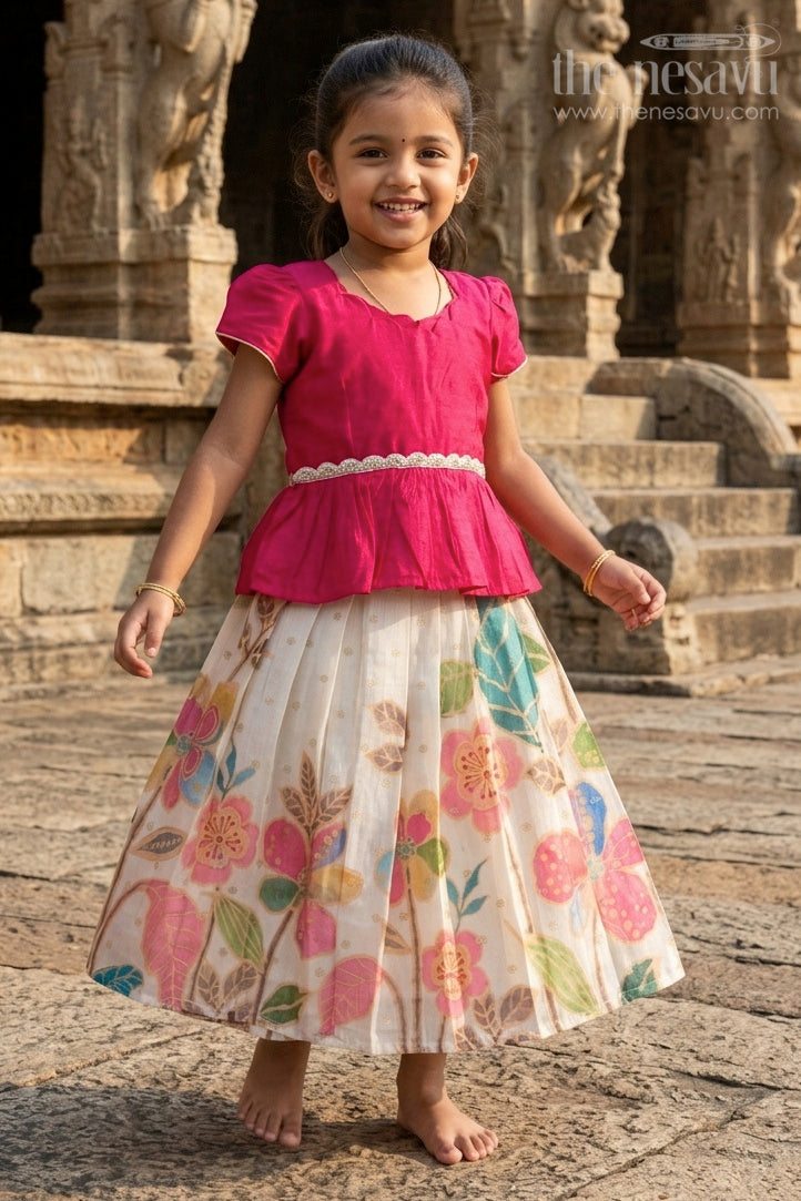 Baby Pattu Pavadai for Birthday Parties and Photo Sessions