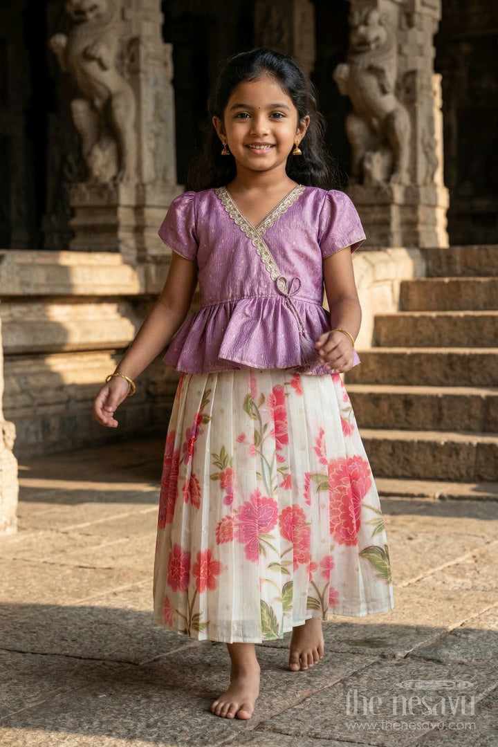 Baby Girl Pattu Pavadai for Festive Occasions and Family Weddings