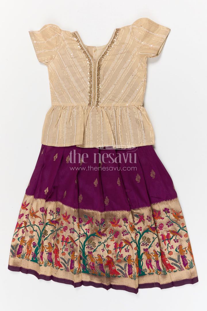 Baby Girl Pattu Pavadai for Festivals and Traditional Celebrations