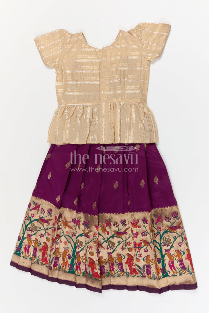 Baby Girl Pattu Pavadai for Festivals and Traditional Celebrations