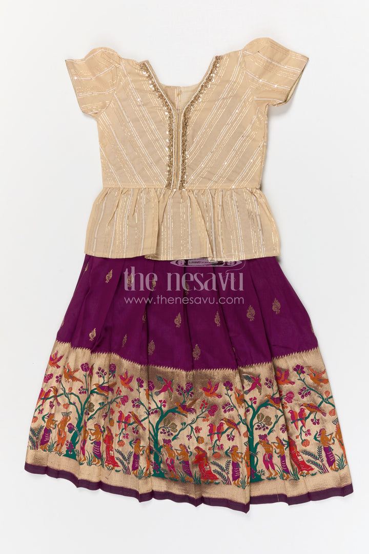 Baby Girl Pattu Pavadai for Festivals and Traditional Celebrations