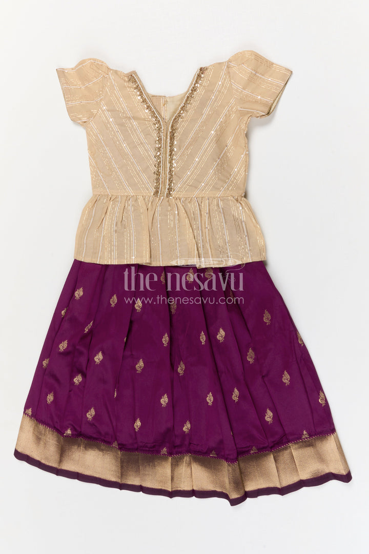 Baby Girl Pattu Pavadai for Weddings and Festive Occasions