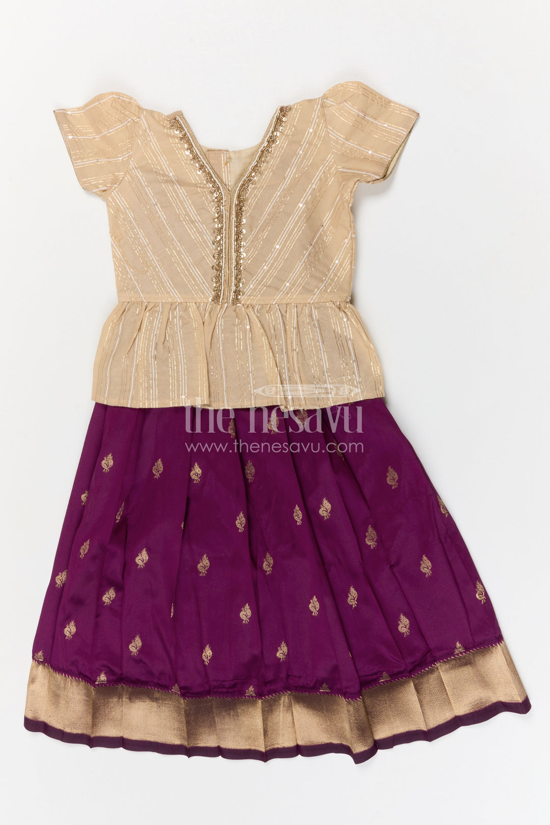 Baby Girl Pattu Pavadai for Weddings and Festive Occasions