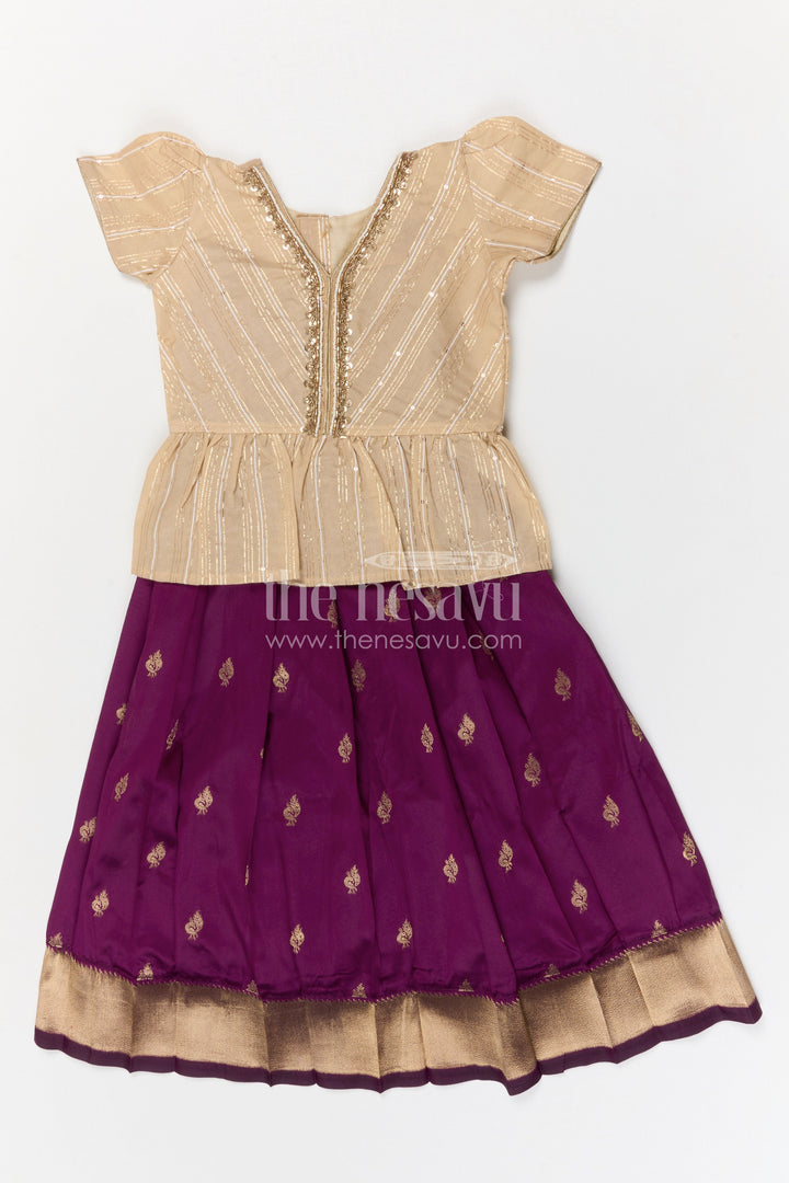 Baby Girl Pattu Pavadai for Weddings and Festive Occasions