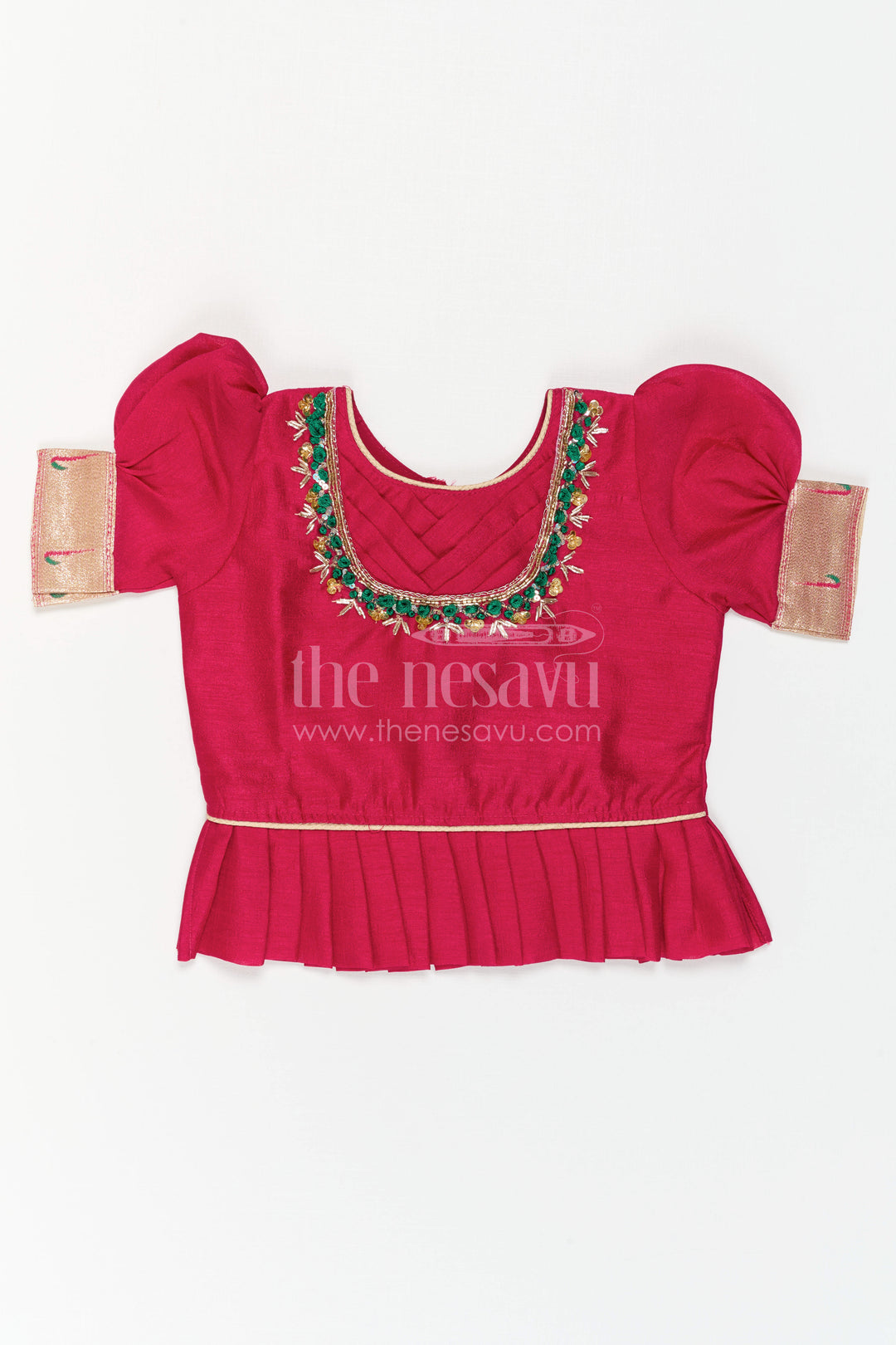 Girls Pattu Pavadai for Traditional Festivals and Temple Visits