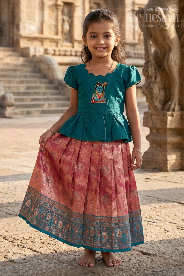 Baby Girl Pattu Pavadai for Festivals and Family Celebrations