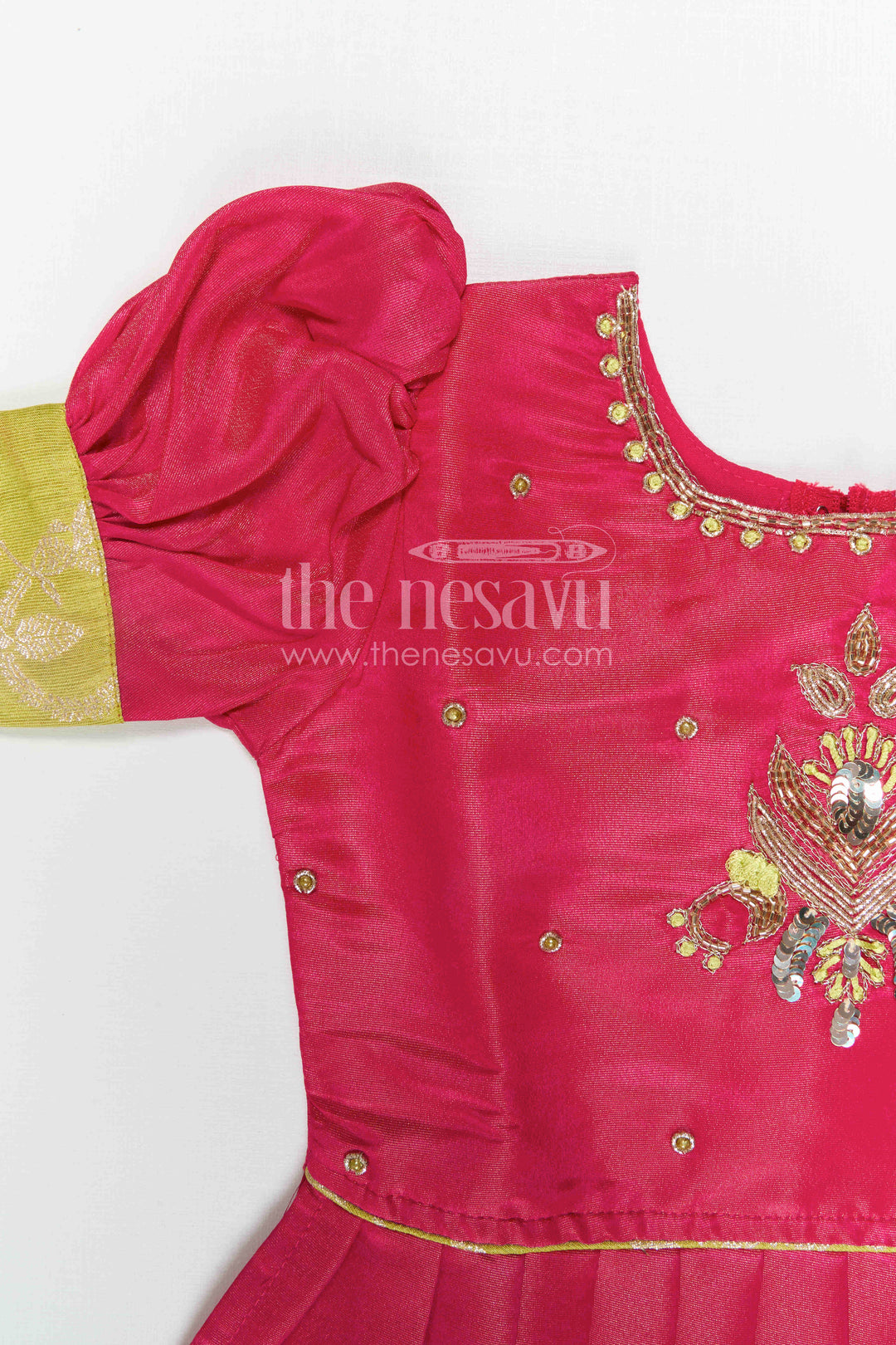 Girls Pattu Pavadai for Festivals and Traditional Celebrations