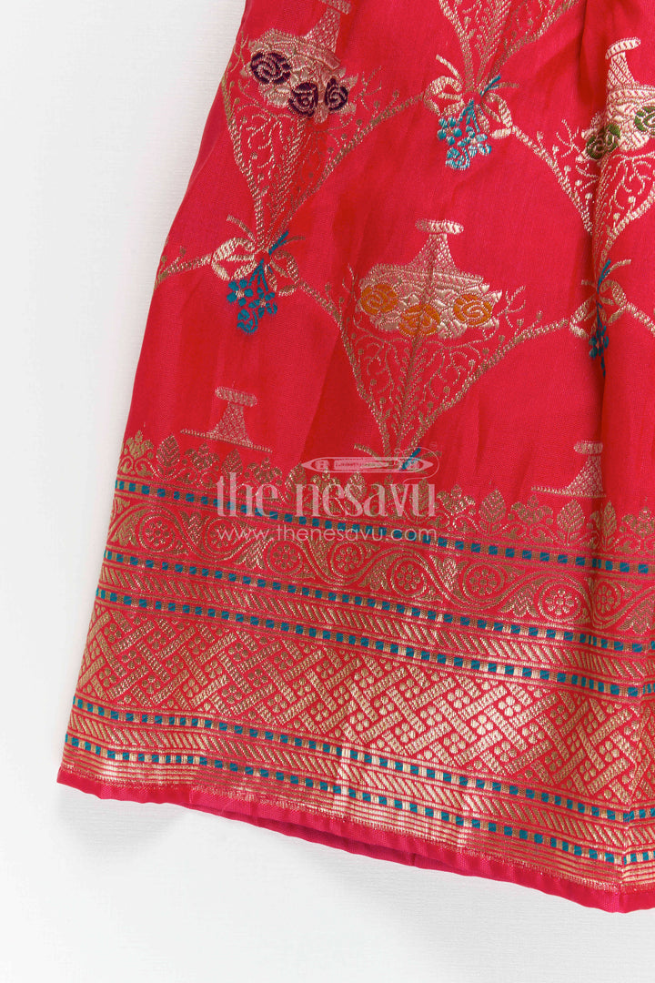Girls Pattu Pavadai for Festive Celebrations and Traditional Occasions