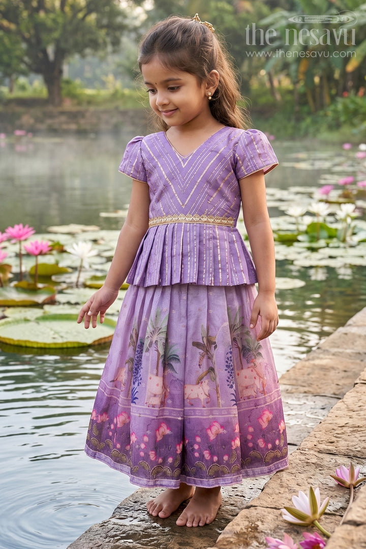 Baby Girl Pattu Pavadai for Festive Occasions and Weddings
