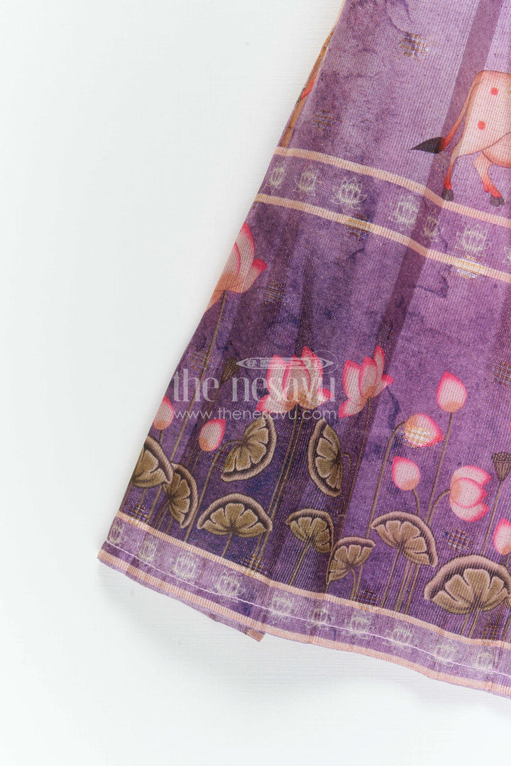 Baby Girl Pattu Pavadai for Festive Occasions and Weddings