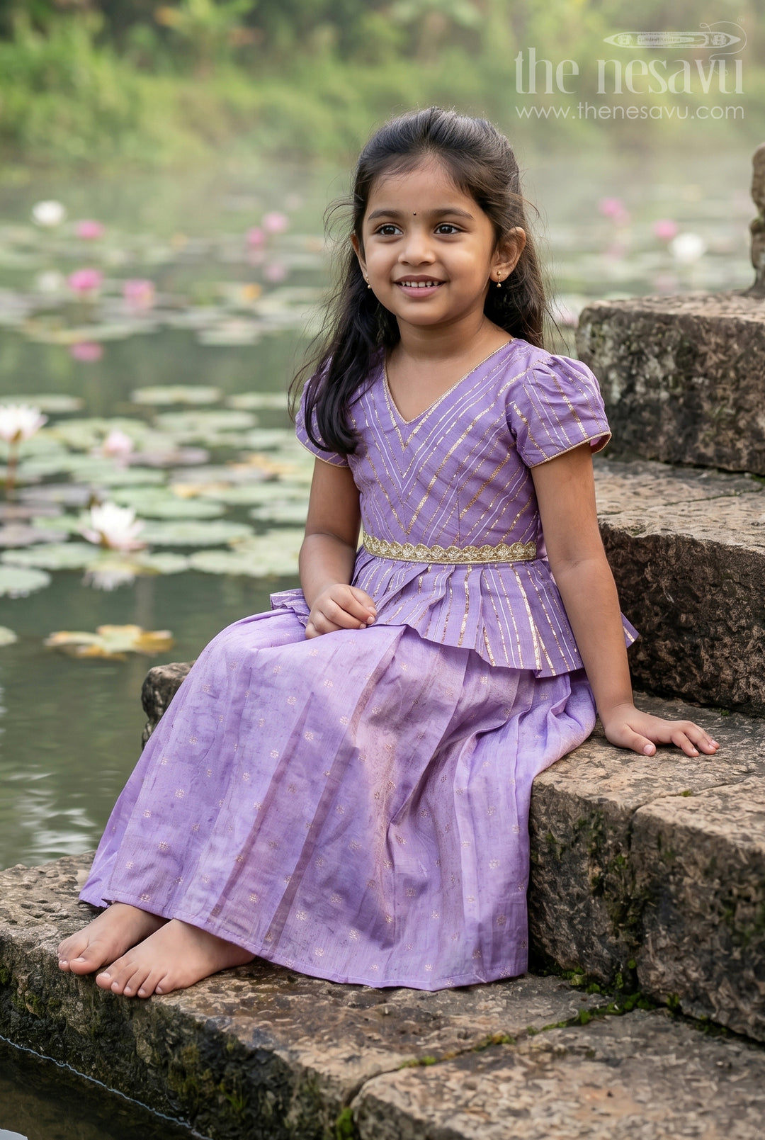 Baby Girl Pattu Pavadai for Festive Occasions and Functions