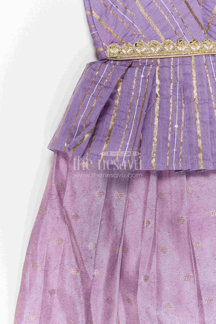 Baby Girl Pattu Pavadai for Festive Occasions and Functions