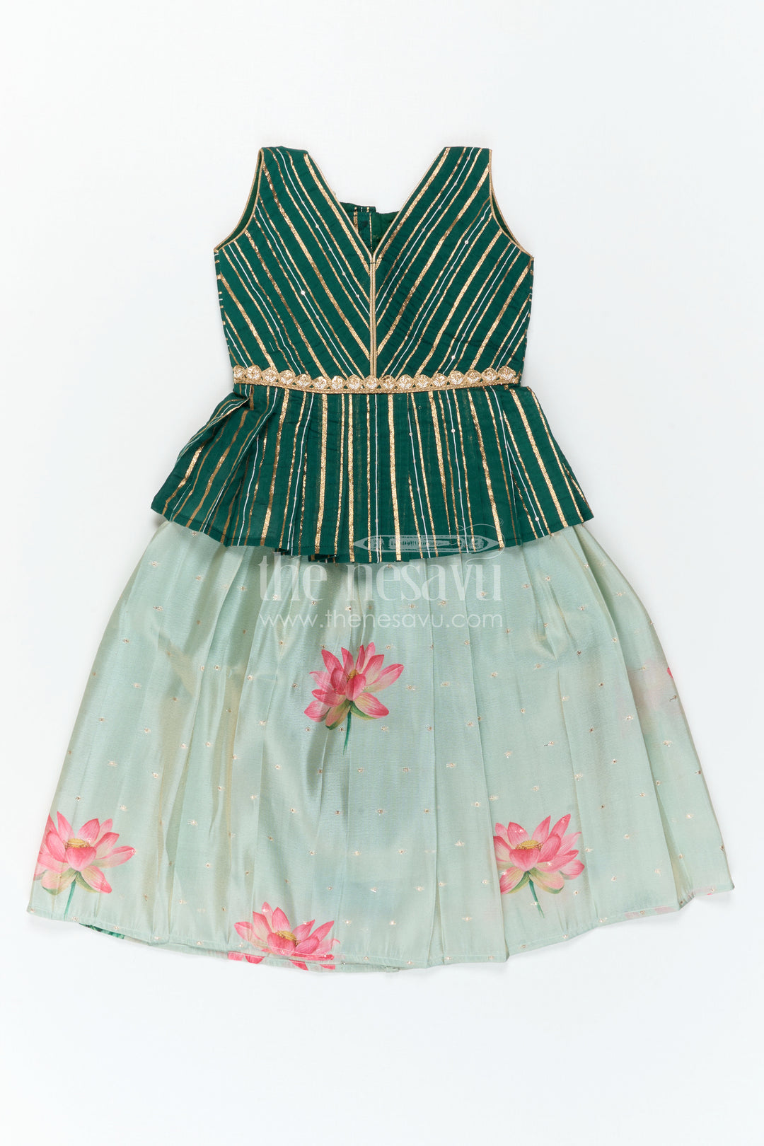 Baby Girl Pattu Pavadai for Small Functions and Festive Dress