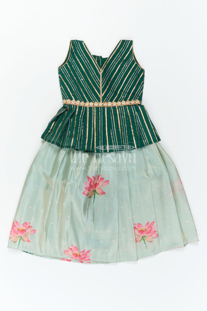 Baby Girl Pattu Pavadai for Small Functions and Festive Dress