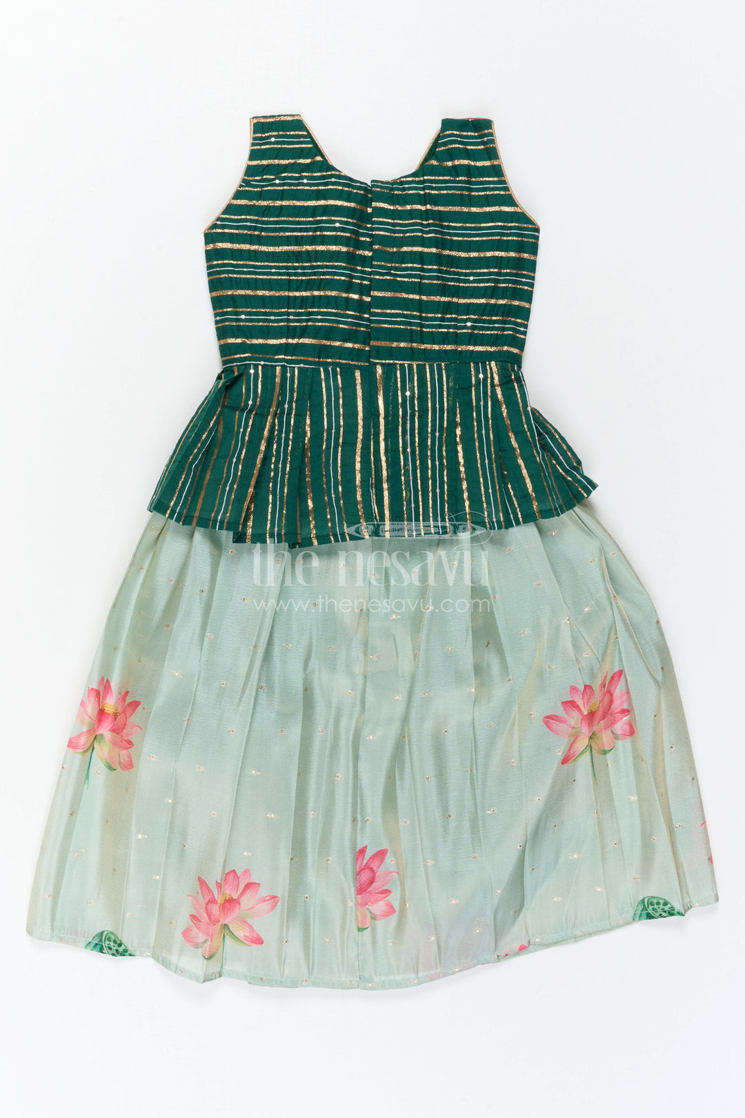 Baby Girl Pattu Pavadai for Small Functions and Festive Dress