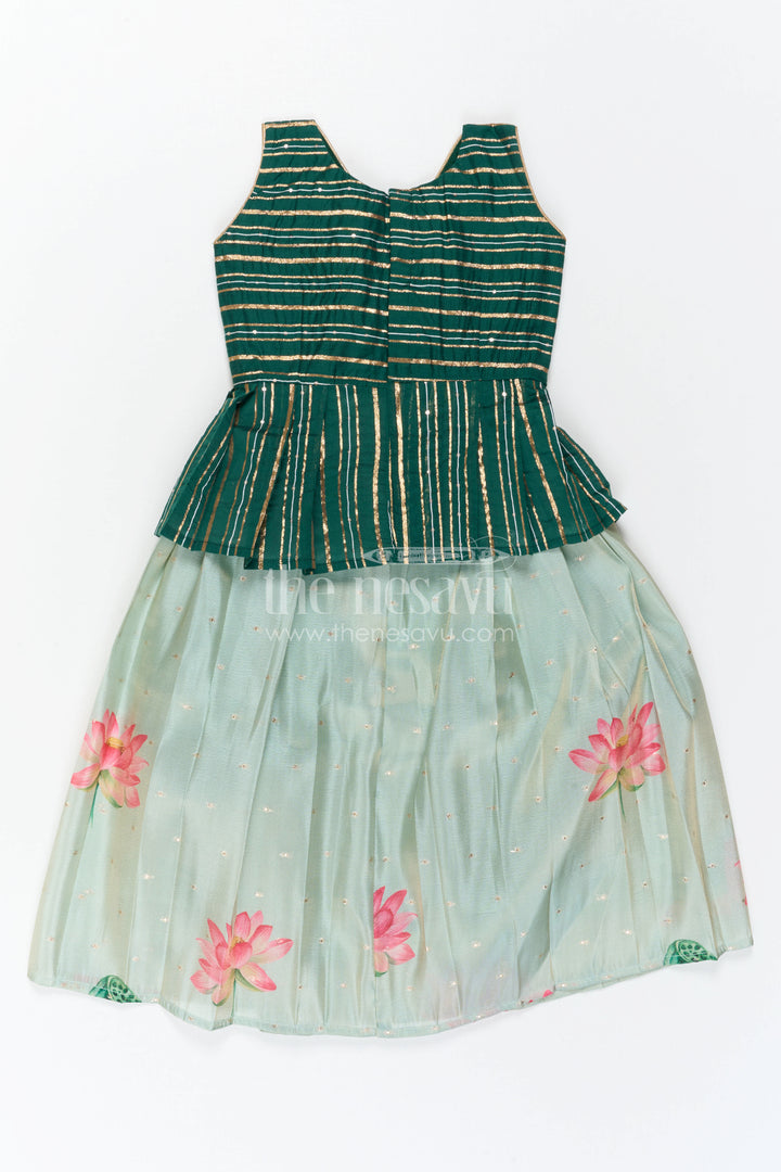 Baby Girl Pattu Pavadai for Small Functions and Festive Dress