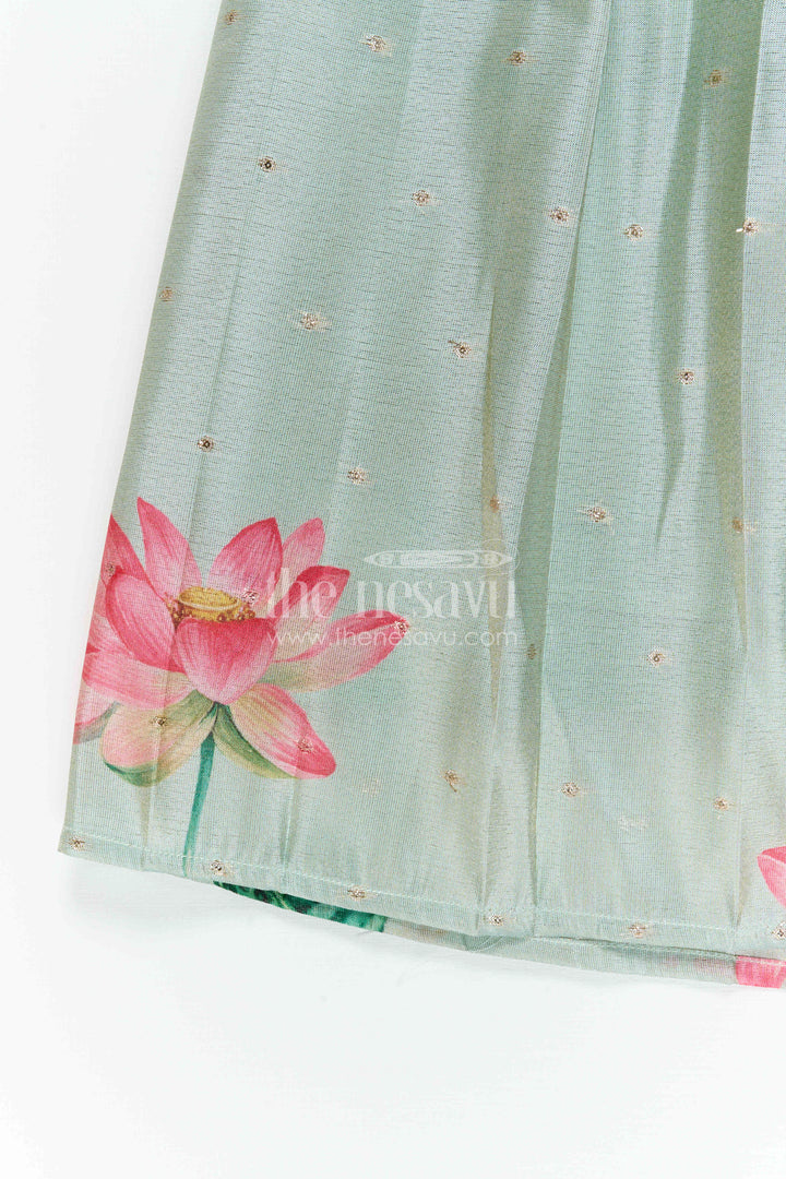 Baby Girl Pattu Pavadai for Small Functions and Festive Dress