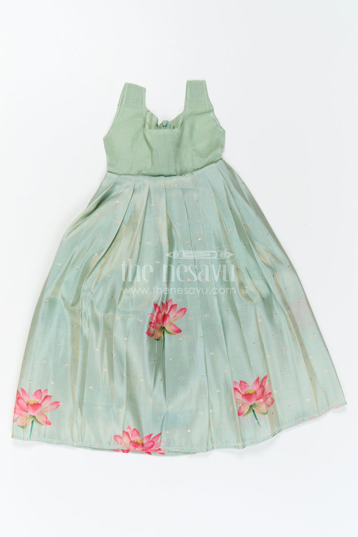 Baby Girl Pattu Pavadai for Small Functions and Festive Dress