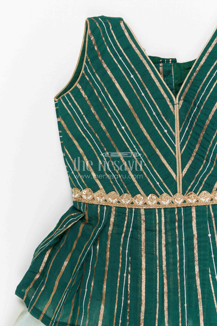 Baby Girl Pattu Pavadai for Small Functions and Festive Dress