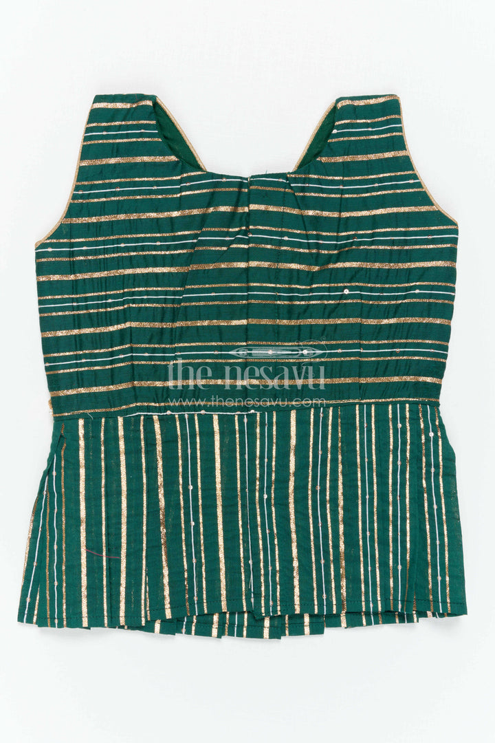 Baby Girl Pattu Pavadai for Small Functions and Festive Dress