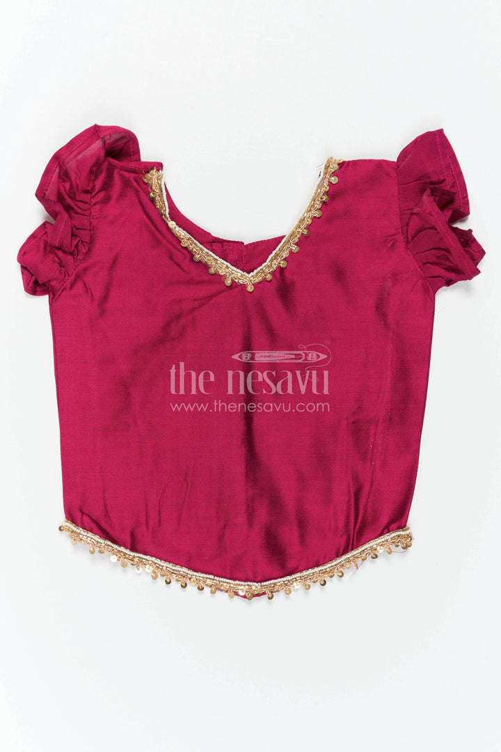 Baby Girl Pattu Pavadai for Festive Occasions and Sangeeth Function
