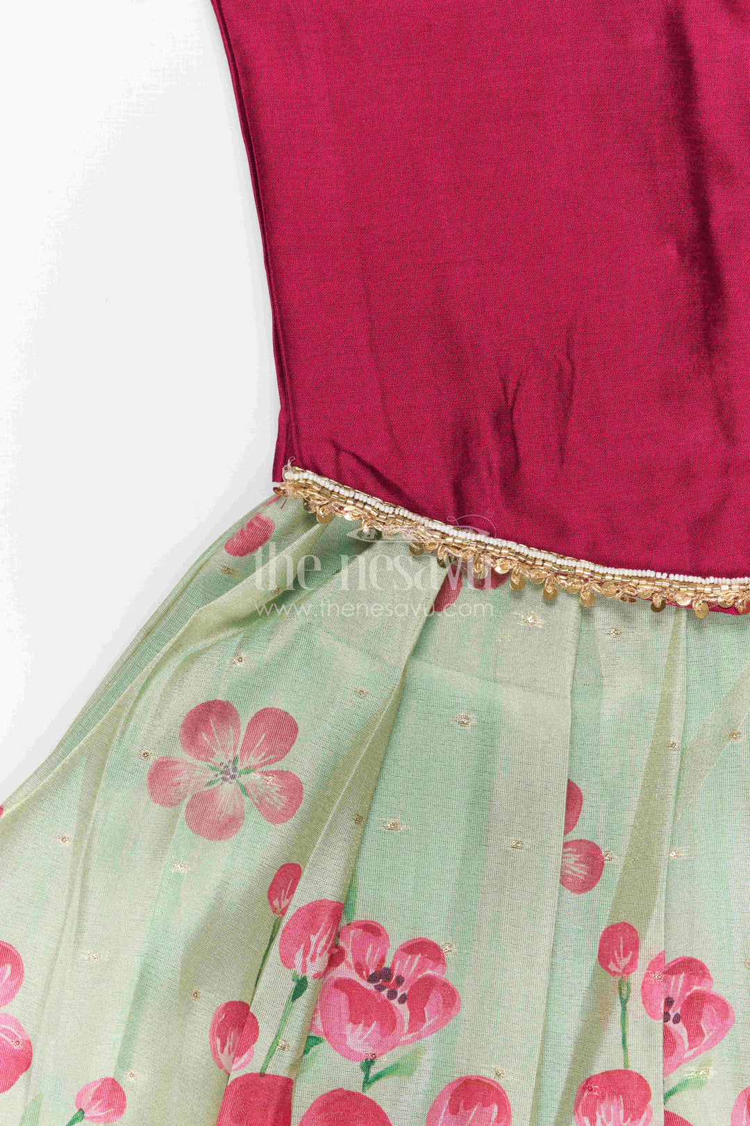 Baby Girl Pattu Pavadai for Festive Occasions and Sangeeth Function