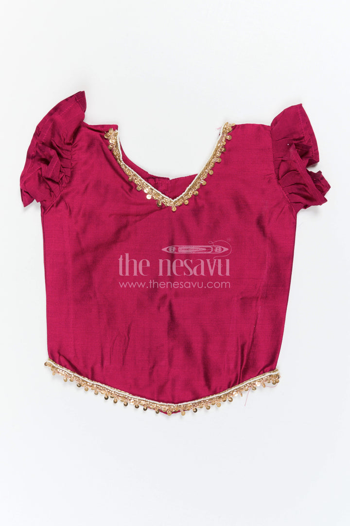 Baby Girl Pattu Pavadai for Small Functions and Festive Wear