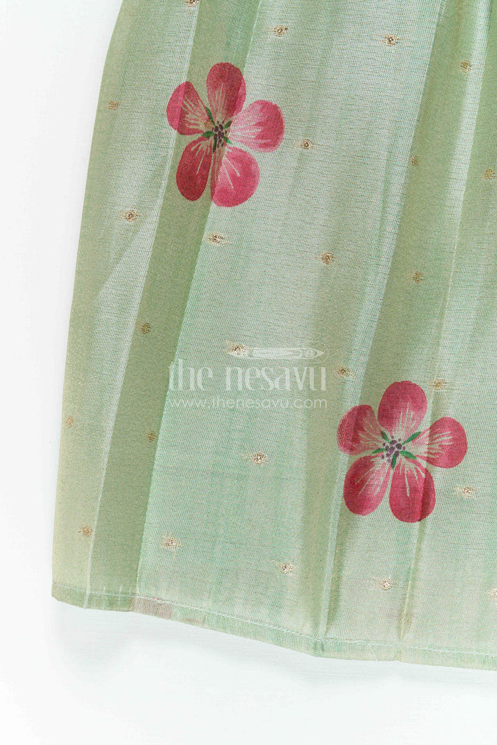 Baby Girl Pattu Pavadai for Small Functions and Festive Wear