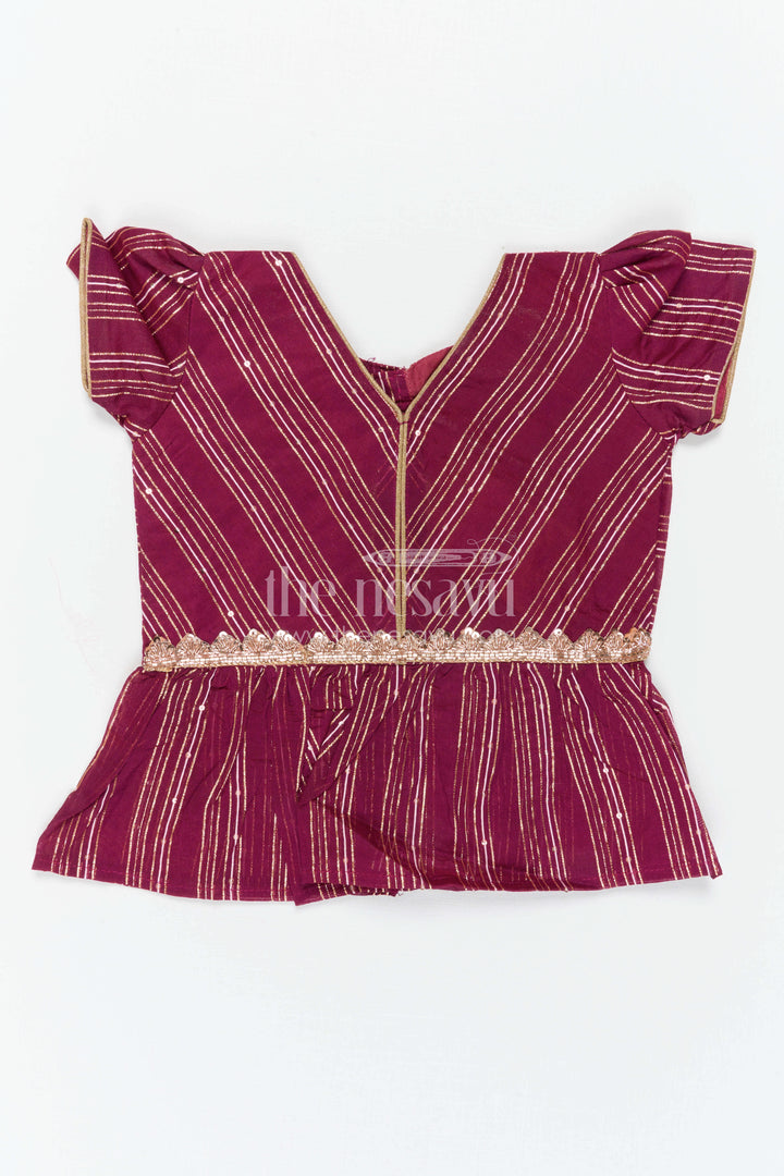 Baby Girl Pattu Pavadai for Traditional Functions and Festivals