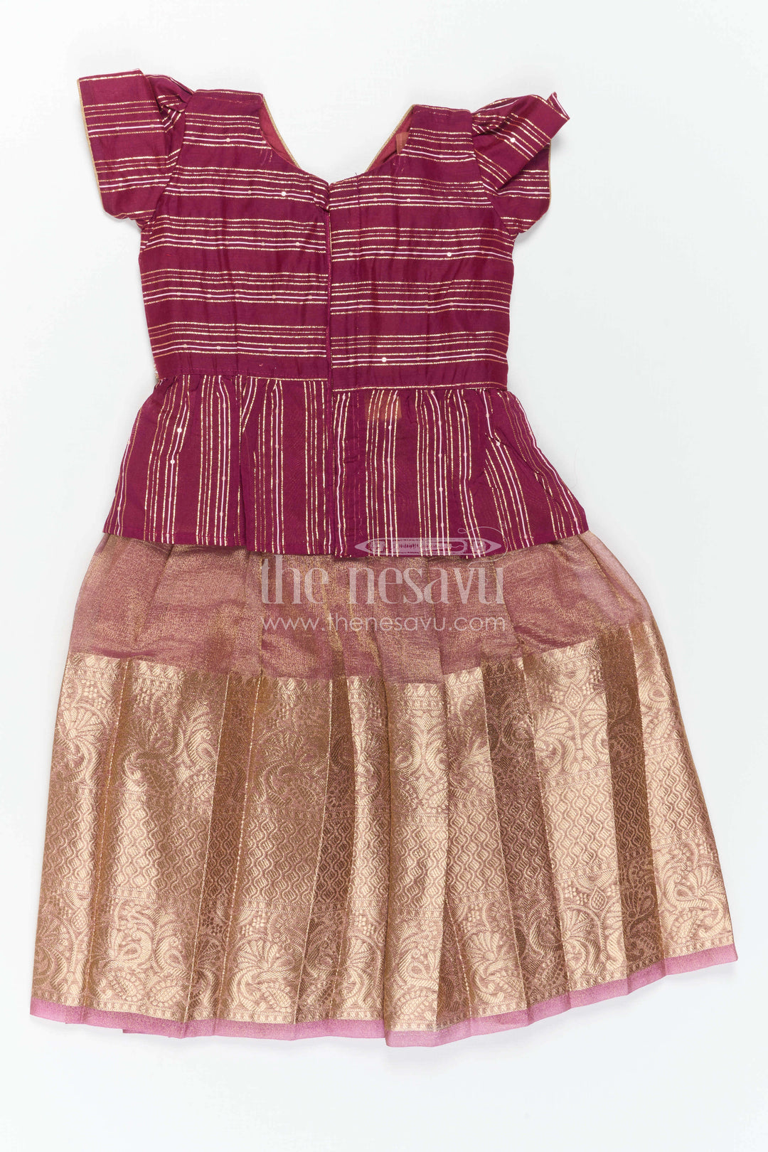 Baby Girl Pattu Pavadai for Traditional Functions and Festivals