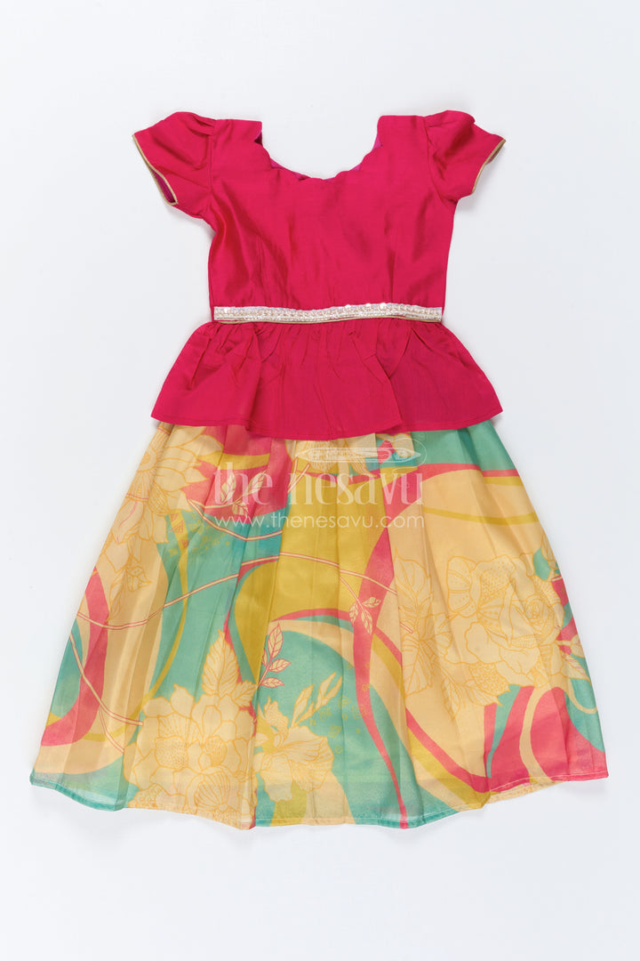 Baby Girl Pattu Pavadai Dress for Festive Family Moments