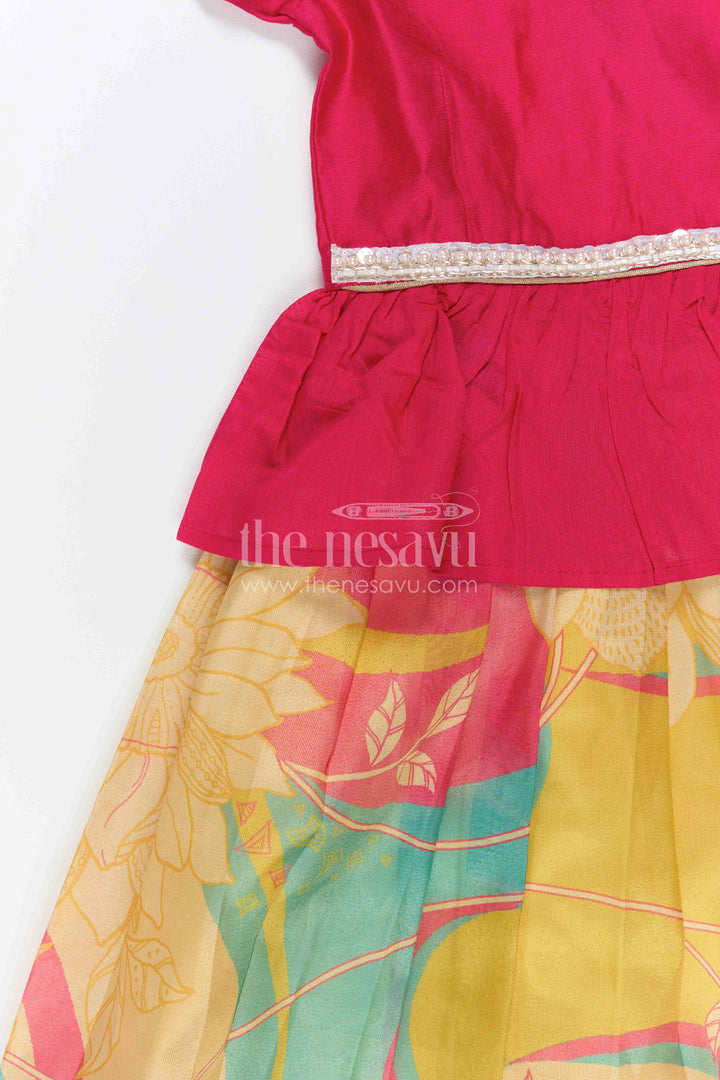 Baby Girl Pattu Pavadai Dress for Festive Family Moments