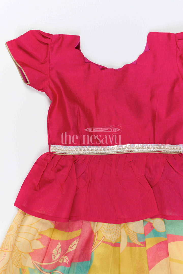 Baby Girl Pattu Pavadai Dress for Festive Family Moments