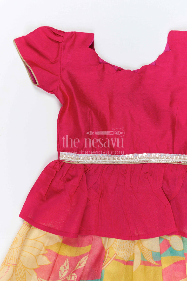 Baby Girl Pattu Pavadai Dress for Festive Family Moments