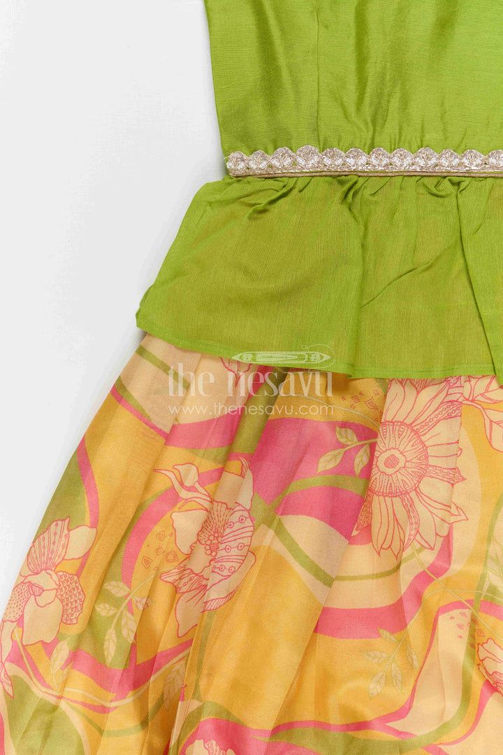 Baby Girl Pattu Pavadai for Festive Family Celebrations