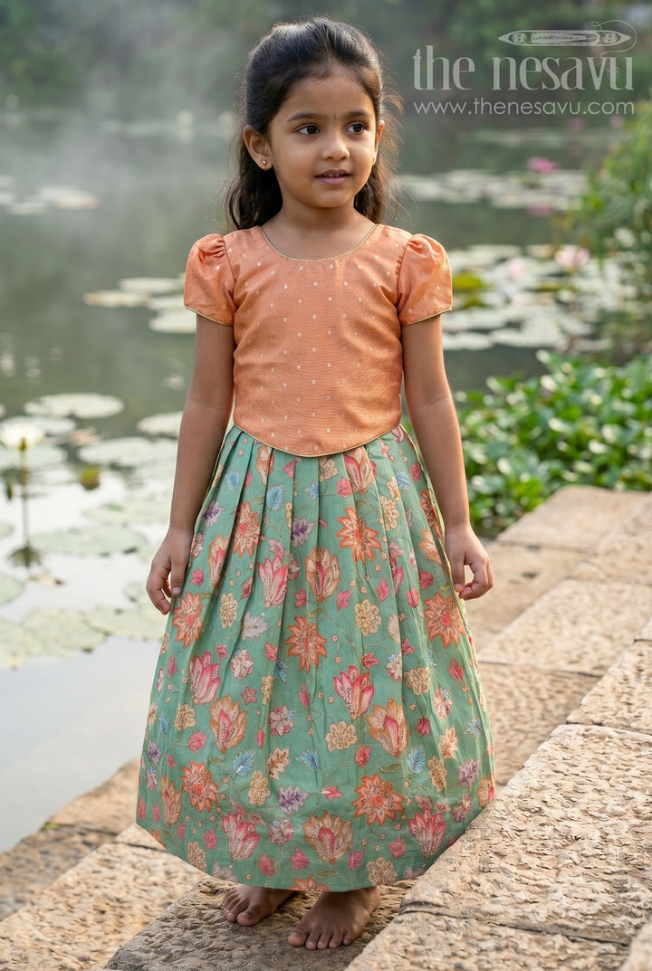 Baby Girl Pattu Pavadai for Festive Celebrations and Family Functions