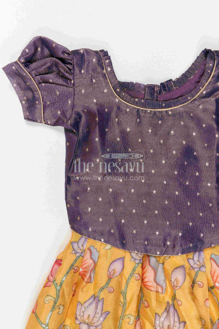 Toddler Girl Pattu Pavadai for Festive Events and Birthdays