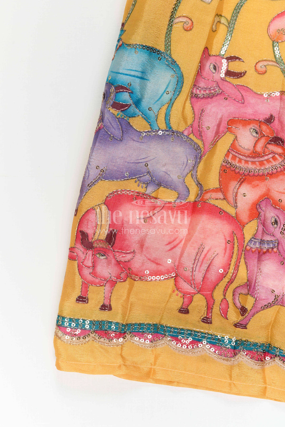 Toddler Girl Pattu Pavadai for Festive Events and Birthdays