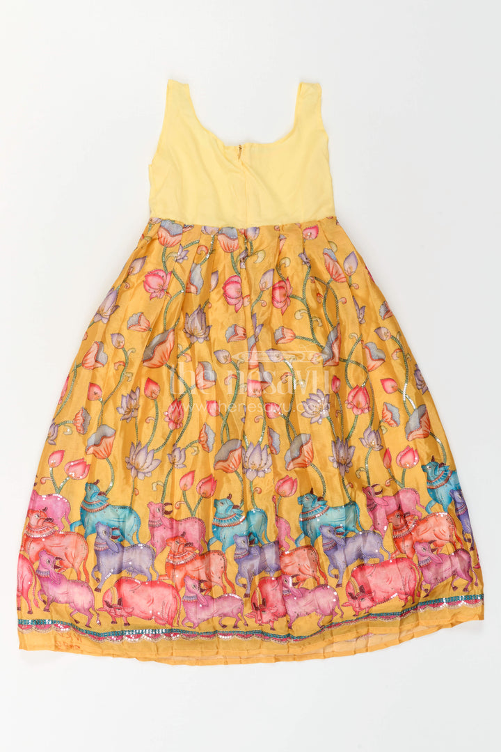 Toddler Girl Pattu Pavadai for Festive Events and Birthdays