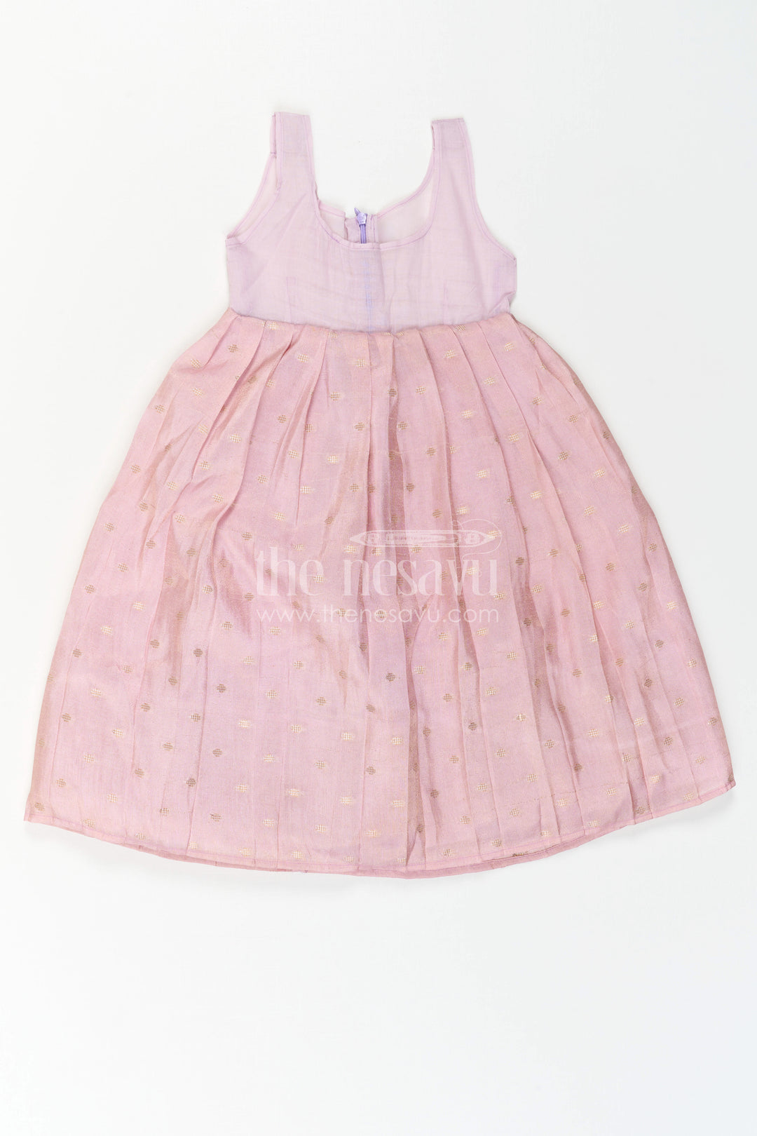 Toddler Girl Ethnic Pavadai Set for Temple Visits and Festive Days