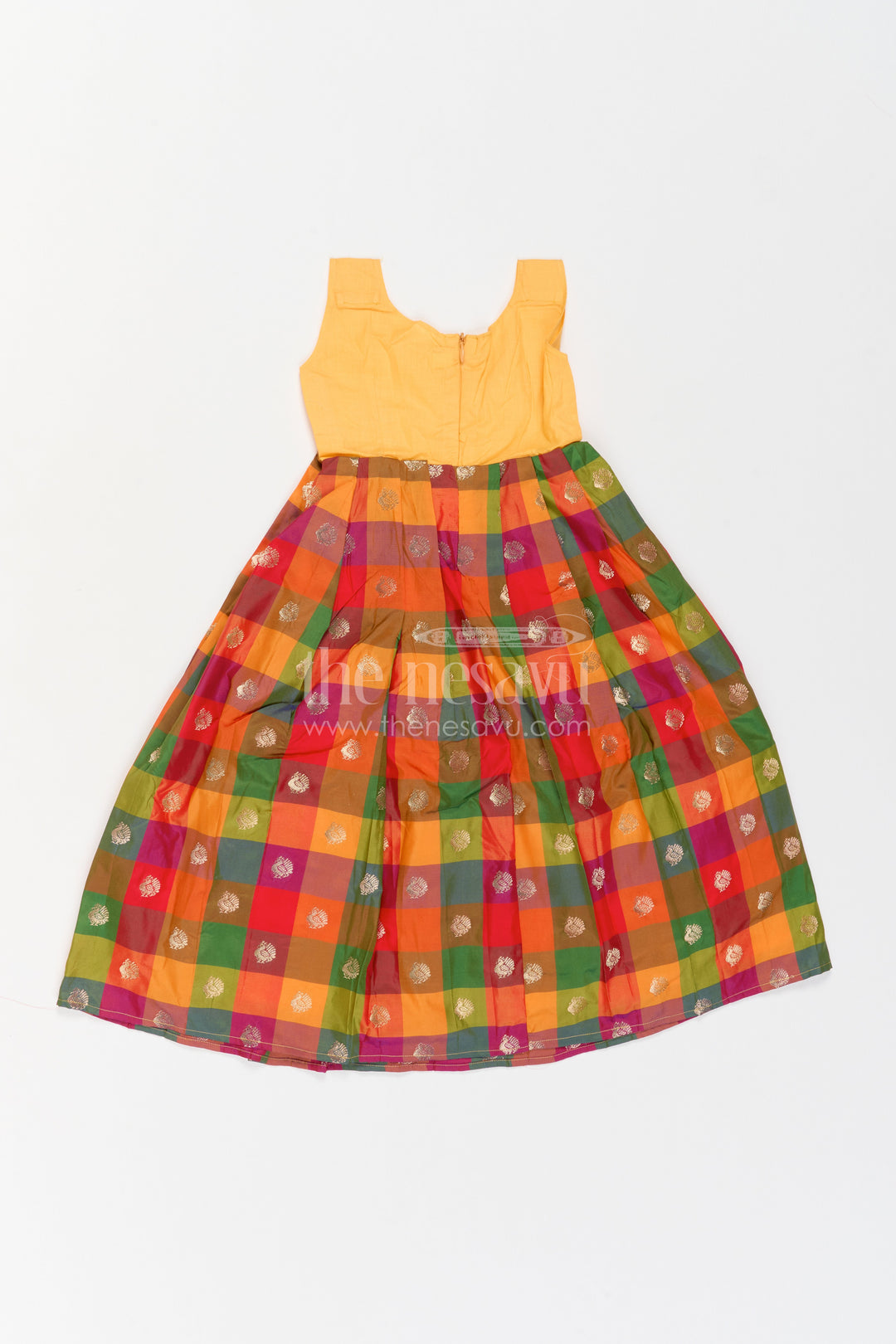 Girls Pattu Pavadai for Temple Visits and Traditional Celebrations