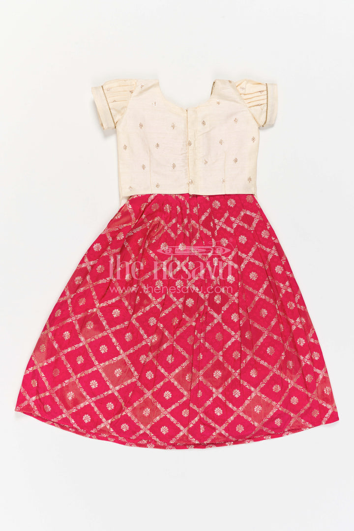 Infant Pattu Pavadai for Naming Ceremony and Temple Visit